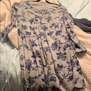 A floral dress from the Gap size XL